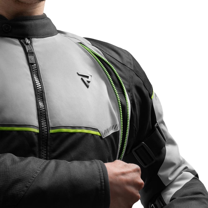 Rebelhorn Swift motocikla jaka gaiši pelēka-fluorētiski dzeltena