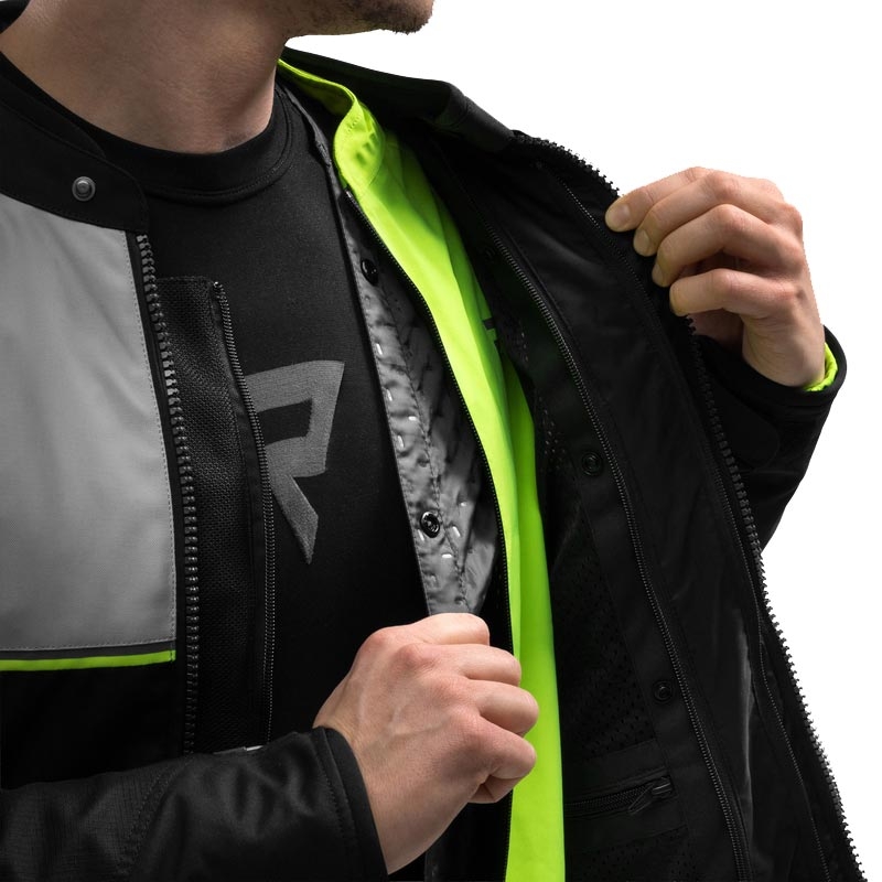 Rebelhorn Swift motocikla jaka gaiši pelēka-fluorētiski dzeltena