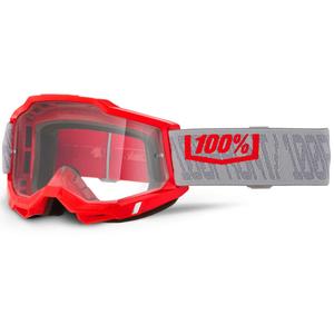 100% ACCURI 2 Gatorback motokrosa brilles ar caurspīdīgu pleksiglasu