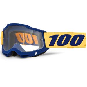 100% ACCURI 2 Desoto motokrosa brilles ar caurspīdīgu pleksiglasu