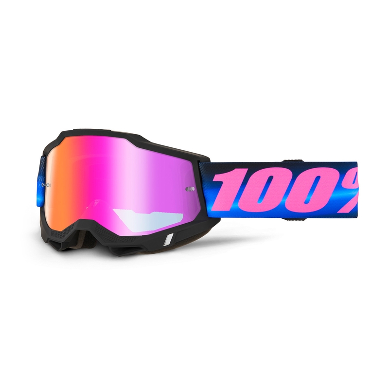 100% ACCURI 2 Superdome motokrosa brilles ar sarkanu pleksiglasu