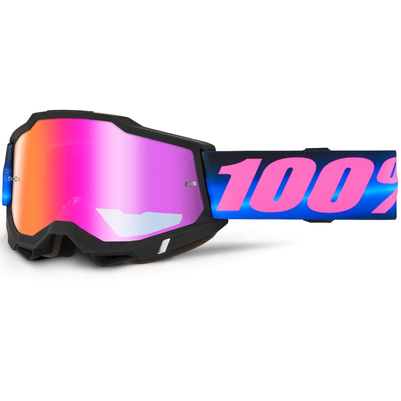 100% ACCURI 2 Superdome motokrosa brilles ar sarkanu pleksiglasu