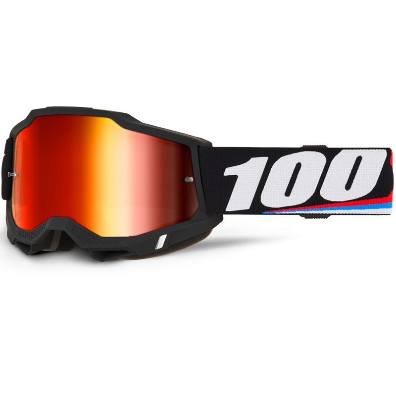 Motokrosa brilles 100% ACCURI 2 Magnus ar sarkanu pleksiglasu