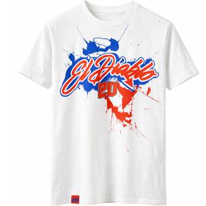 T-krekls Ducati Fabio Quartararo 20 krāsains raksts balts