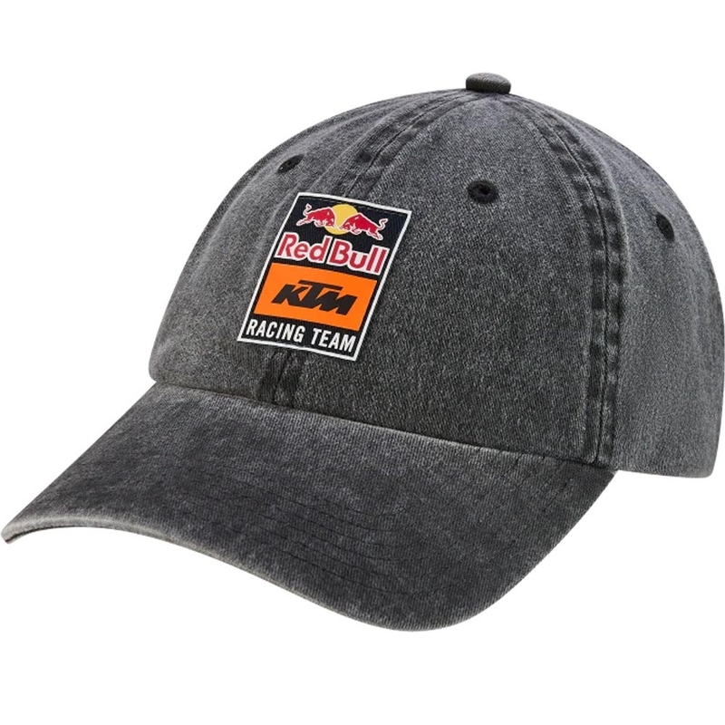 KTM Red Bull Racing Ride cepure, mazgāta, melna