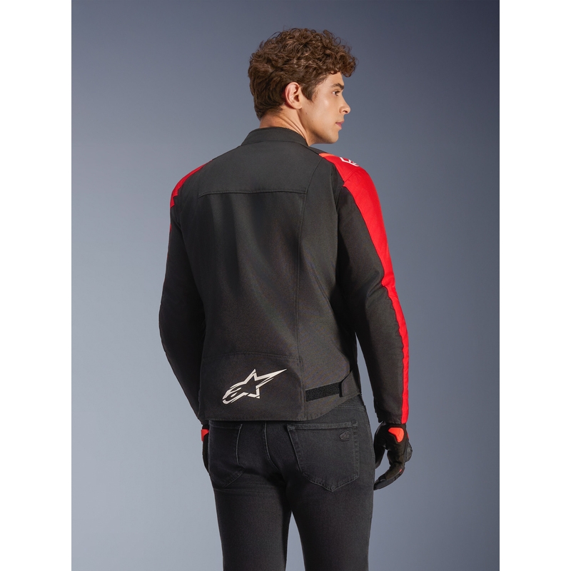 Alpinestars T-SPS 2 ūdensnecaurlaidīga motocikla jaka sarkana-melna-balta