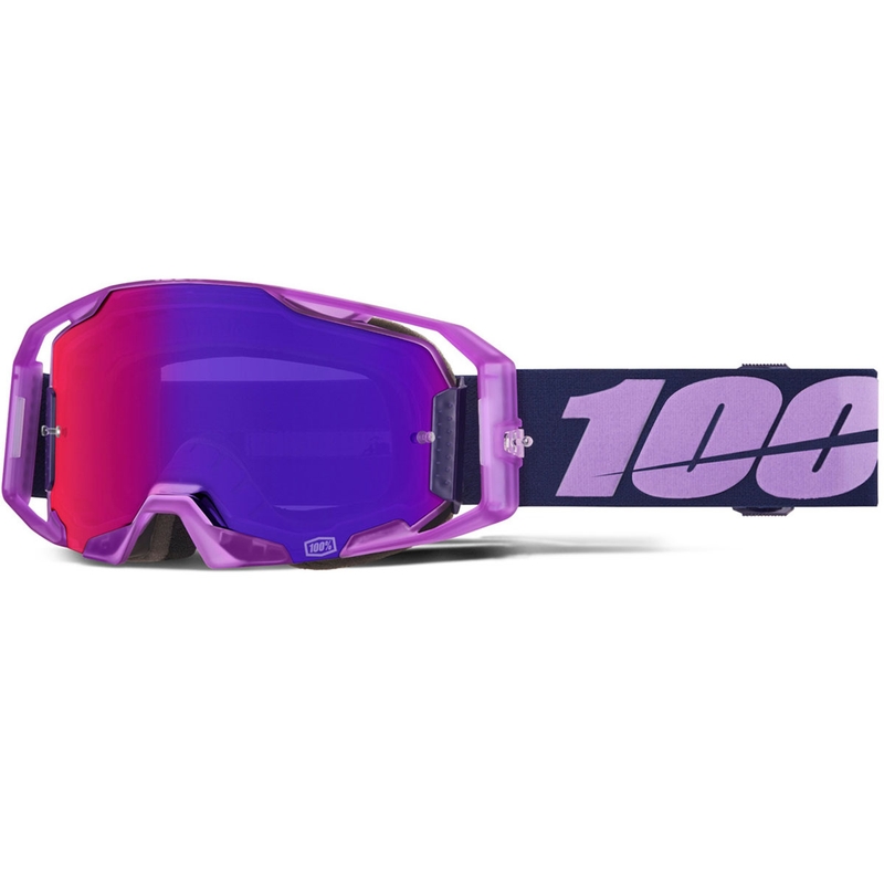 Motokrosa brilles 100% ARmatic Toyoto ar violetu pleksiglasu