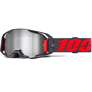 100% ARmatic Toro motokrosa brilles ar sudraba plexiglasu