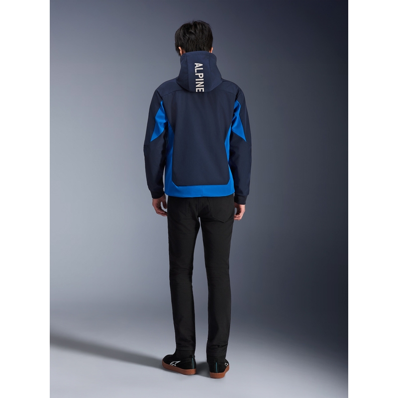 Alpinestars Radium Tech motocikla sporta krekls ar kapuci, tumši zils-zils
