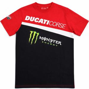 Ducati Corse Monster Diagonal T-krekls sarkanmelns