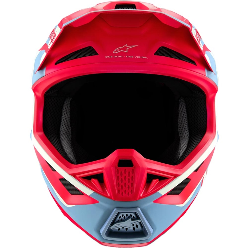 Alpinestars Supertech S-M7 ierobežotā izdevuma Beast Coast motokrosa ķivere pelēka-melna-oranža