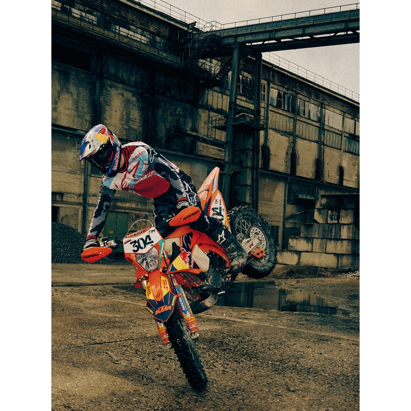 Alpinestars Supertech S-M7 ierobežotā izdevuma Beast Coast motokrosa ķivere pelēka-melna-oranža