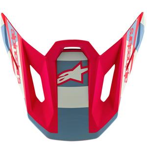 Alpinestars Supertech S-M7 ierobežotā izdevuma Beast Coast motocikla ķiveres vizors pelēki melni oranžs