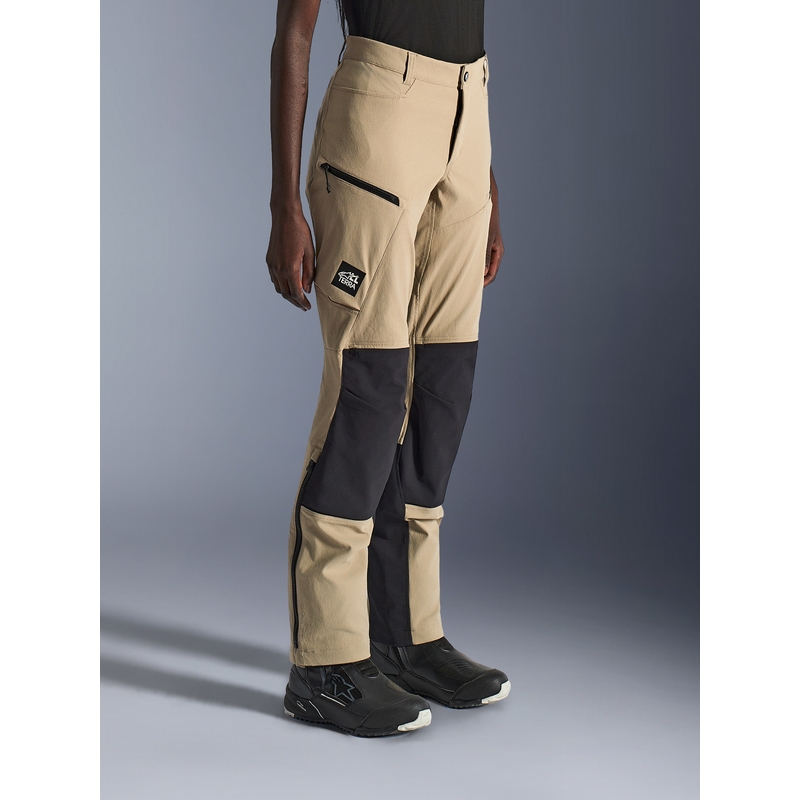 Alpinestars Stella Explore AST sieviešu motocikla bikses gaiši brūnas-melnas