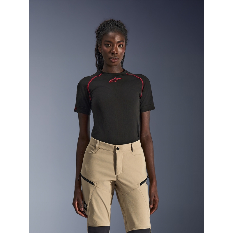 Alpinestars Stella Explore AST sieviešu motocikla bikses gaiši brūnas-melnas