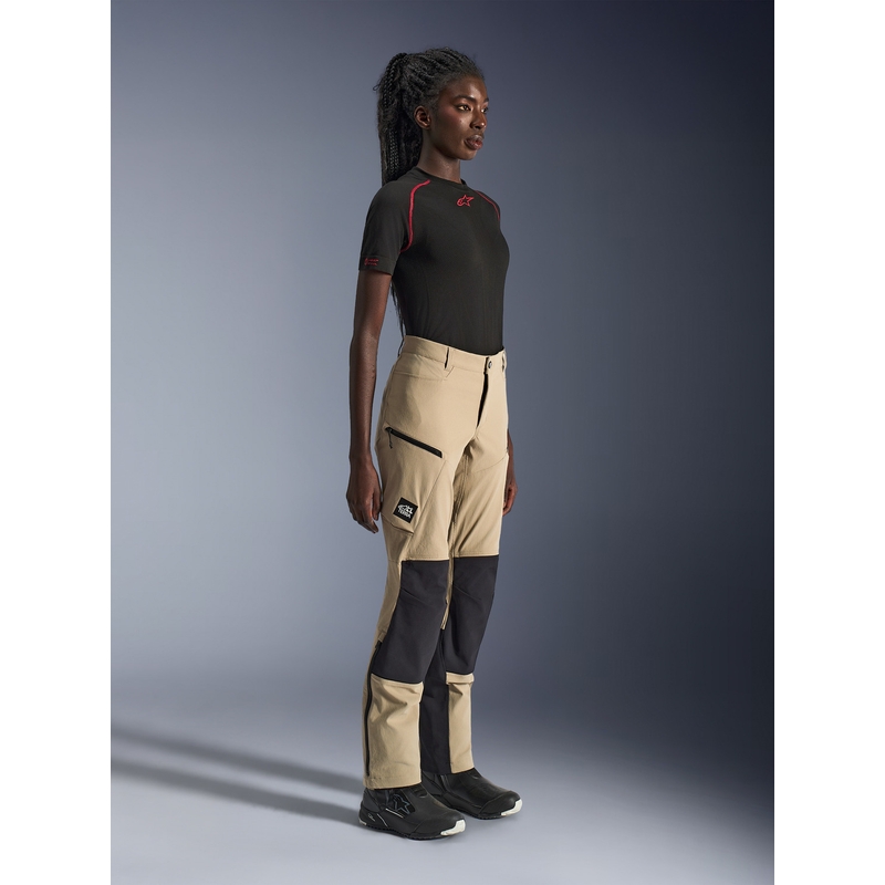 Alpinestars Stella Explore AST sieviešu motocikla bikses gaiši brūnas-melnas