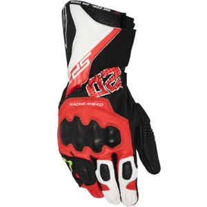 Alpinestars SP-3 FQ20 motocikla cimdu kolekcija, melni-fluorescējoši sarkani-balti
