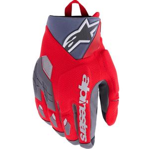 Alpinestars Durack motocikla cimdi melni-pelēki-sarkani