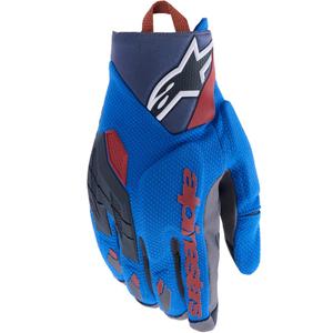 Alpinestars Durack motocikla cimdi zili-tumši pelēki-oranži