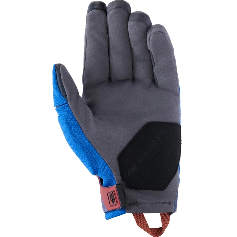 Alpinestars Durack motocikla cimdi zili-tumši pelēki-oranži