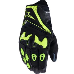 Alpinestars SP-R PRO motocikla cimdi melni-fluorēti dzelteni