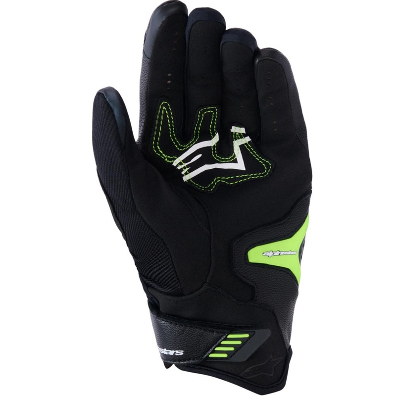 Alpinestars SP-R PRO motocikla cimdi melni-fluorēti dzelteni