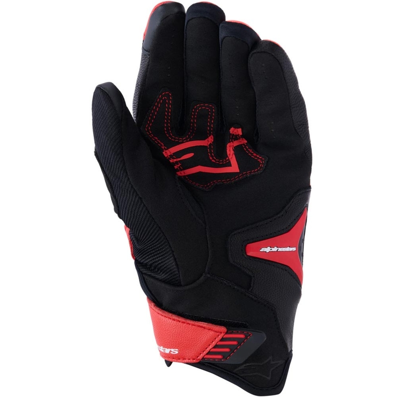 Alpinestars SP-R PRO motocikla cimdi sarkani-fluorēti sarkani-melni