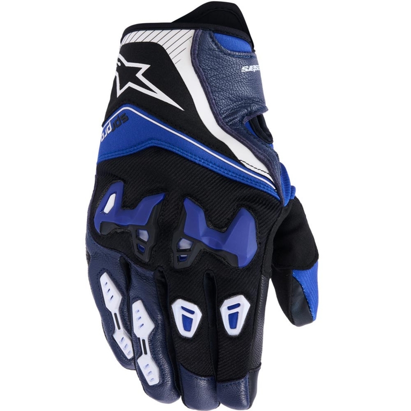 Alpinestars SP-R PRO motocikla cimdi zili-melni-balti