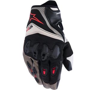 Alpinestars SP-R PRO motocikla cimdi gaiši pelēki brūni oranži
