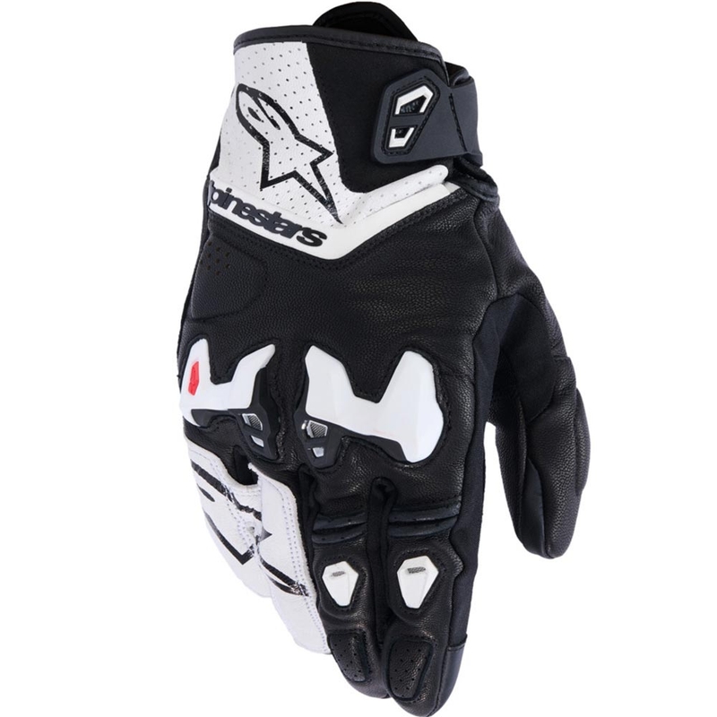 Alpinestars SP-R TECH motocikla cimdi balti-melni