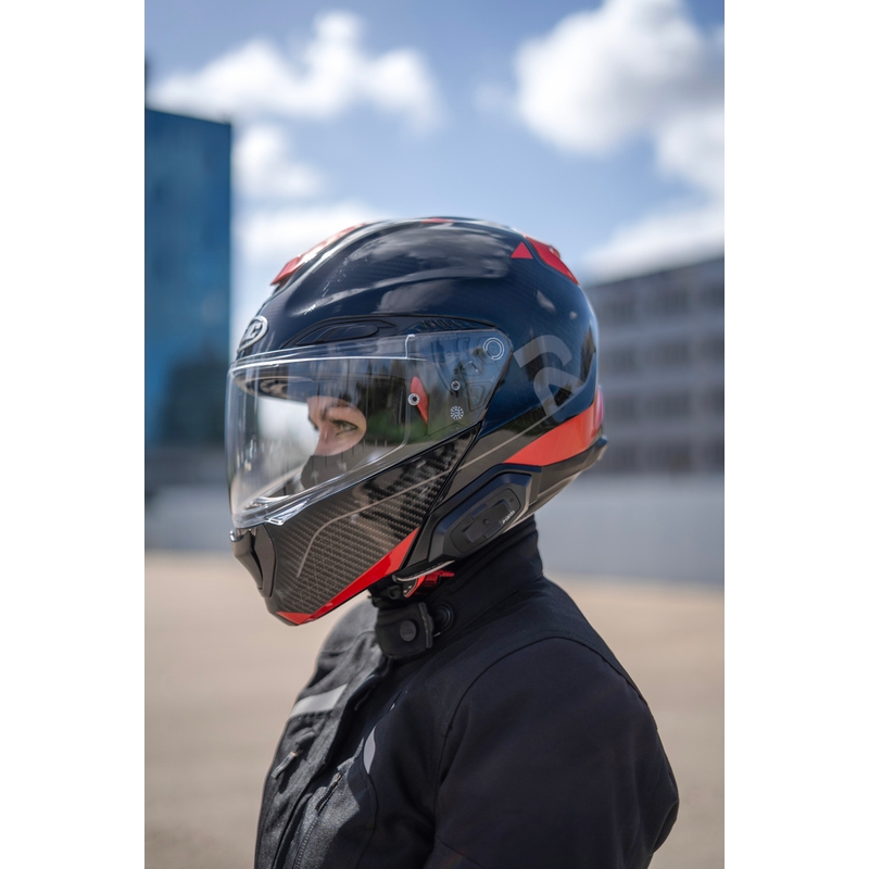 Cardo HJC Packtalk motocikla domofons, melns