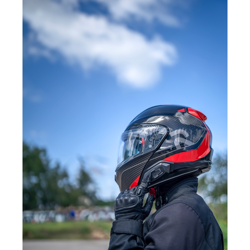 Cardo HJC Packtalk motocikla domofons, melns