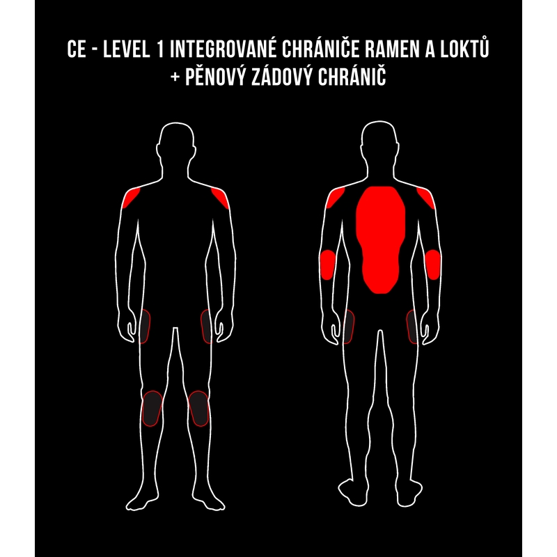 Bunda na moto RSA ST-01 černo-šedá výprodej