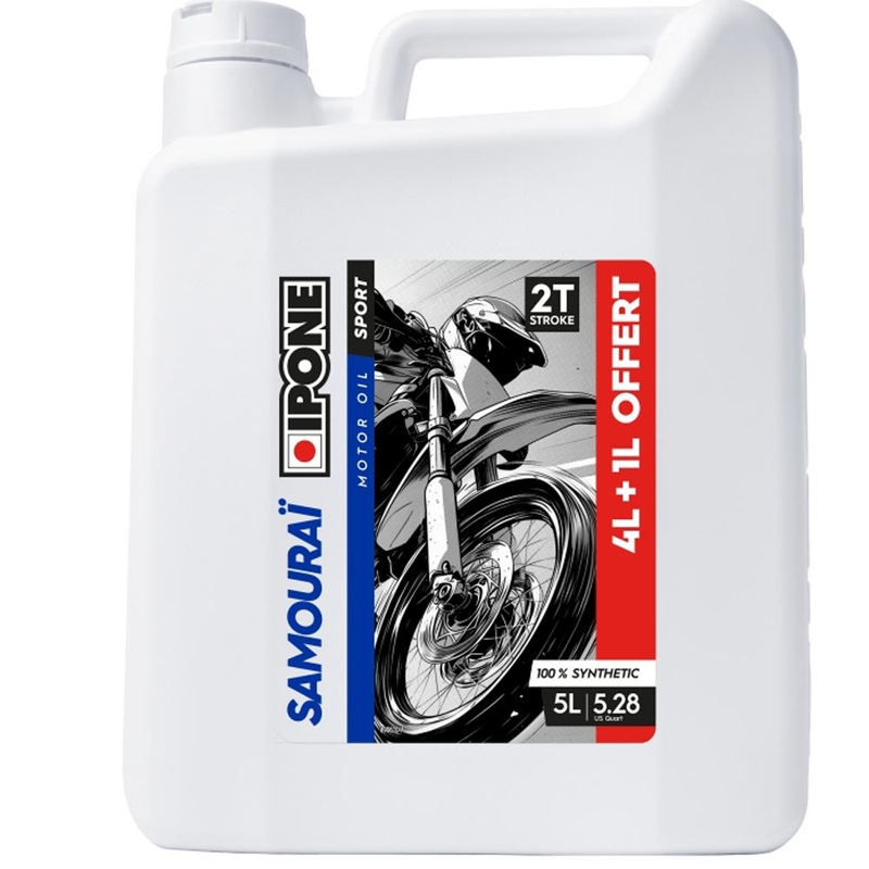 Sintētiskā eļļa IPONE Samourai 2T maisījumam 5 l