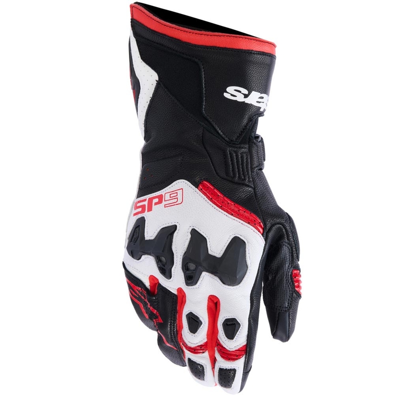 Alpinestars SP-9 motocikla cimdi melni-balti-sarkani