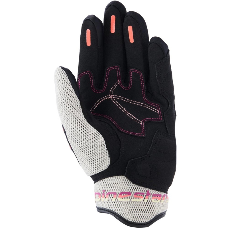 Alpinestars Stella Mogress Airflow sieviešu motocikla cimdi bēši-melni-rozā