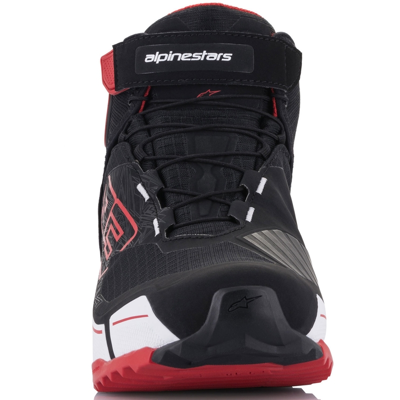 Alpinestars CR-X Drystar MM93 motociklu zābaku kolekcija melni-sarkani-balti