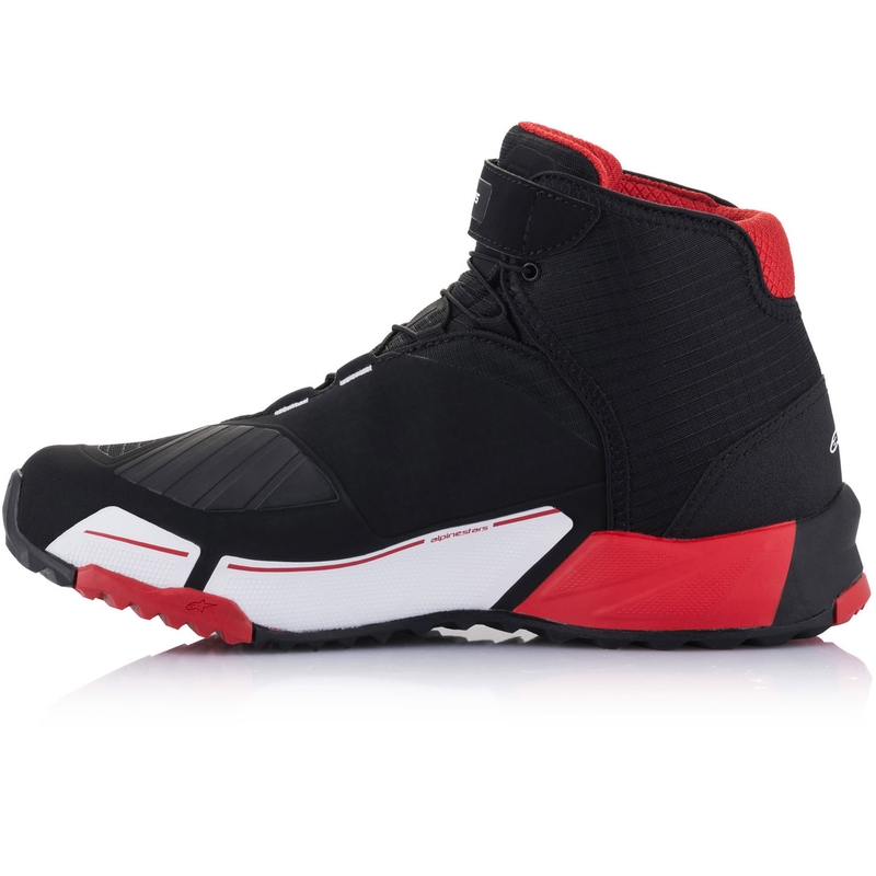 Alpinestars CR-X Drystar MM93 motociklu zābaku kolekcija melni-sarkani-balti