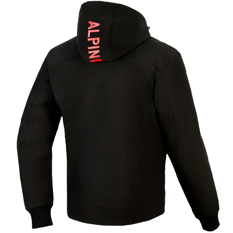Alpinestars RADIUM TECH HOODIE motocikla sporta krekls melns-sarkans