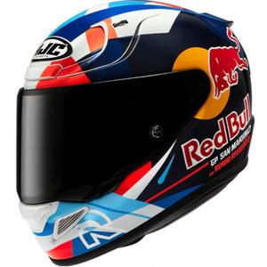 Pilna motocikla ķivere HJC RPHA 12 Red Bull Misano GP 2 MC21 zila-balta-sarkana