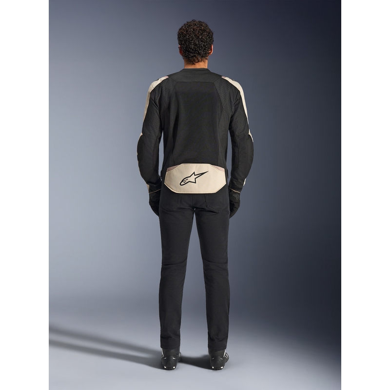 Alpinestars T-SPS Air V2 motocikla jaka melna-smilšu krāsā