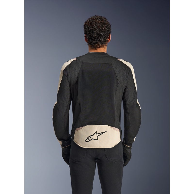 Alpinestars T-SPS Air V2 motocikla jaka melna-smilšu krāsā