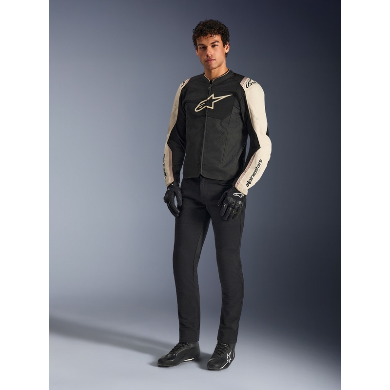 Alpinestars T-SPS Air V2 motocikla jaka melna-smilšu krāsā