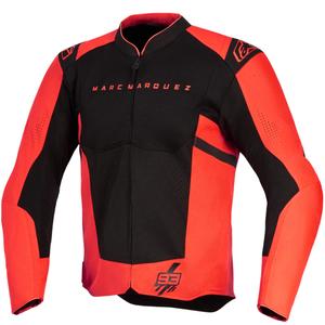 Alpinestars T-SPS Air V2 MM93 motocikla jaka, fluorescējoša kolekcija, sarkana-melna