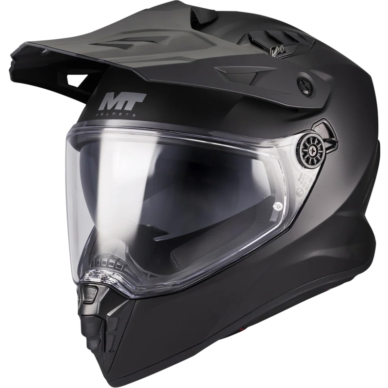 Enduro motocikla ķivere MT Track SV Pure A1 matēta melna - II. kvalitāte