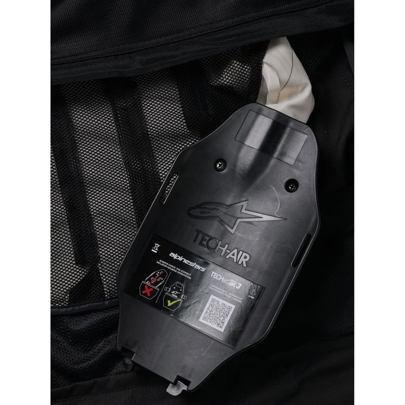 Alpinestars Tech-Air®3 V2 sistēmas drošības spilvenu veste melna - II. kvalitāte
