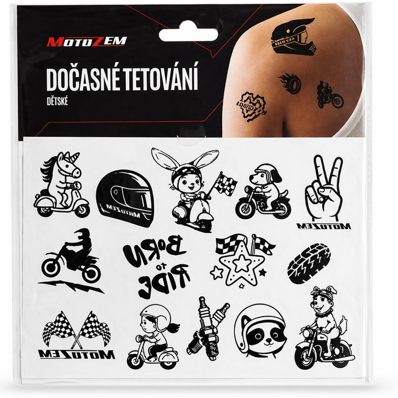 Pagaidu tetovējums MotoZem bērniem