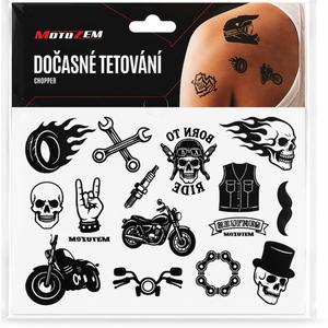 MotoZem Chopper pagaidu tetovējums