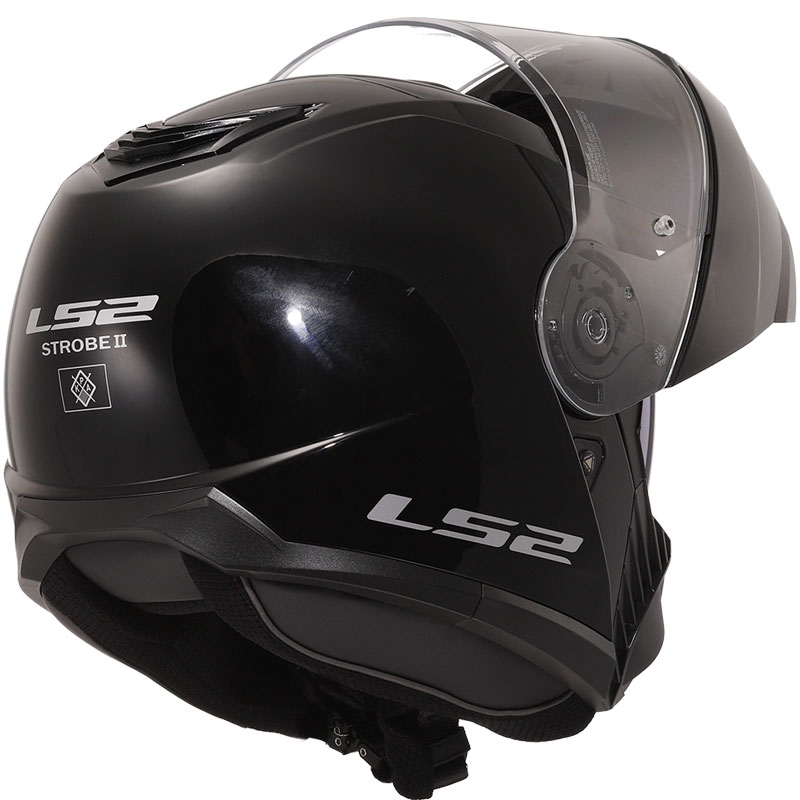 Atverama ķivere LS2 FF908 Strobe II melna spīdīga 2 - II. kvalitāte