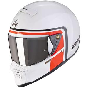 Scorpion EXO-HX1 NOSTALGIA motocikla ķivere balta-sarkana-melna - II. kvalitāte